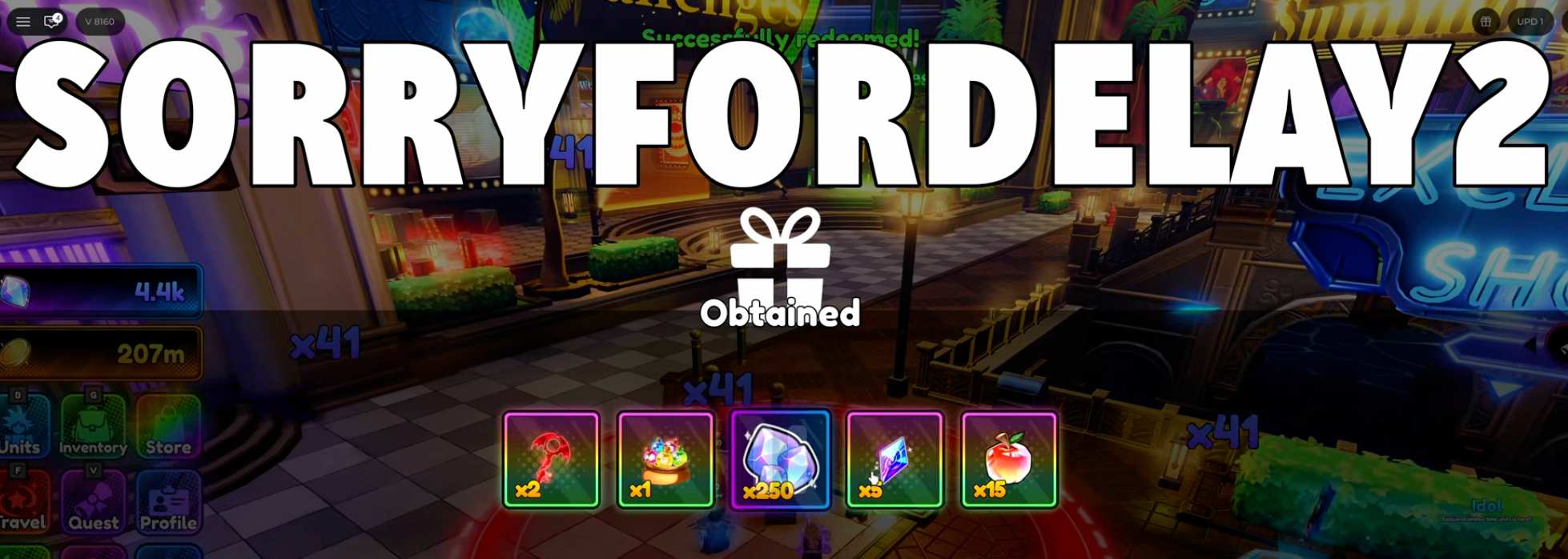 Anime Tactical Simulator code sorryfordelay2 — same rewards as sorryfordelay1