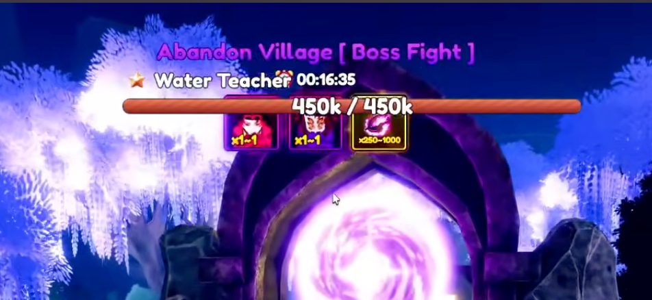 Anime Tactical Simulator progression — New Boss or Raid Mode unlocked in Demon Forest showing the World Boss arena