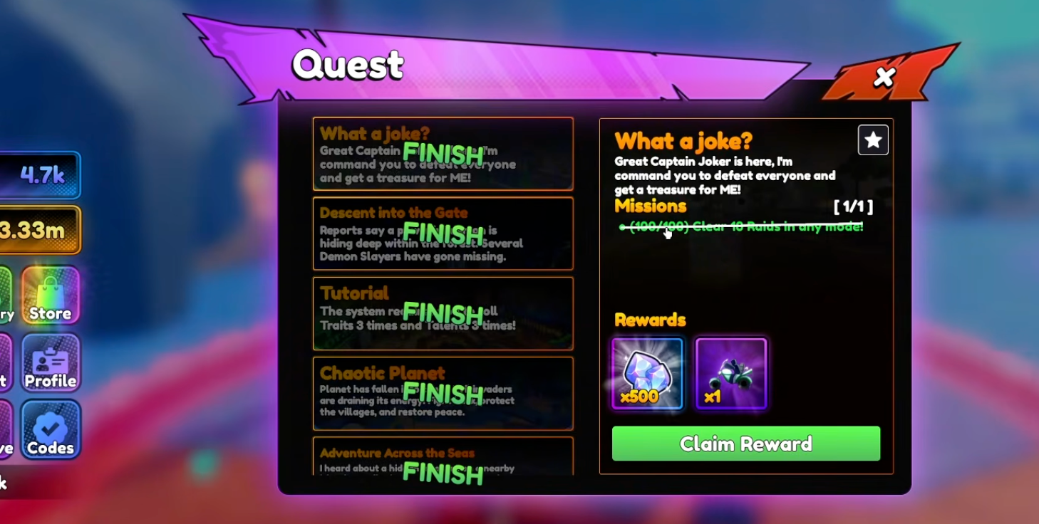 Anime Tactical Simulator progression — Quest requiring you to kill many bosses, which should be skipped early and completed in late game